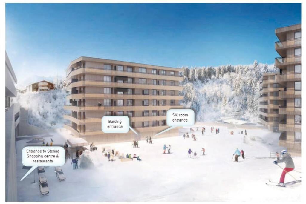 Beautiful Sunny New 1 Bed Apt  Flims Exterior foto
